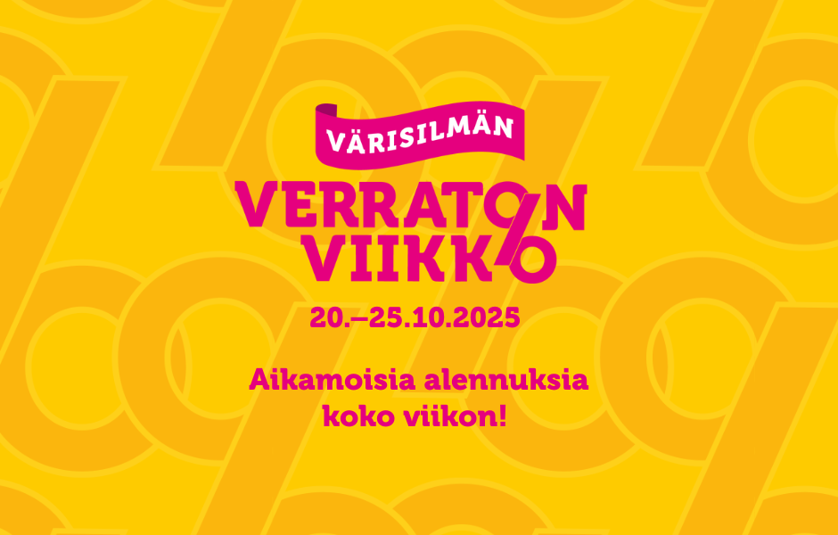 Värisilmän Verraton viikko -mainoskuva.